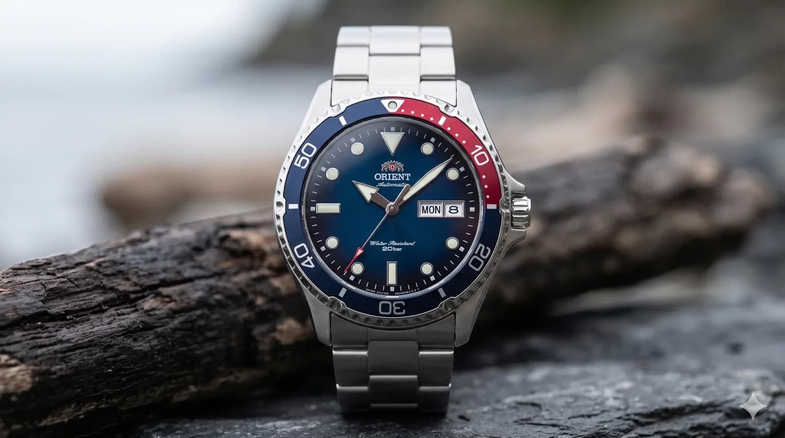 Обзор часов Orient Mako Kamasu RA-AA0812L19B: «пепси», сапфир и F6922