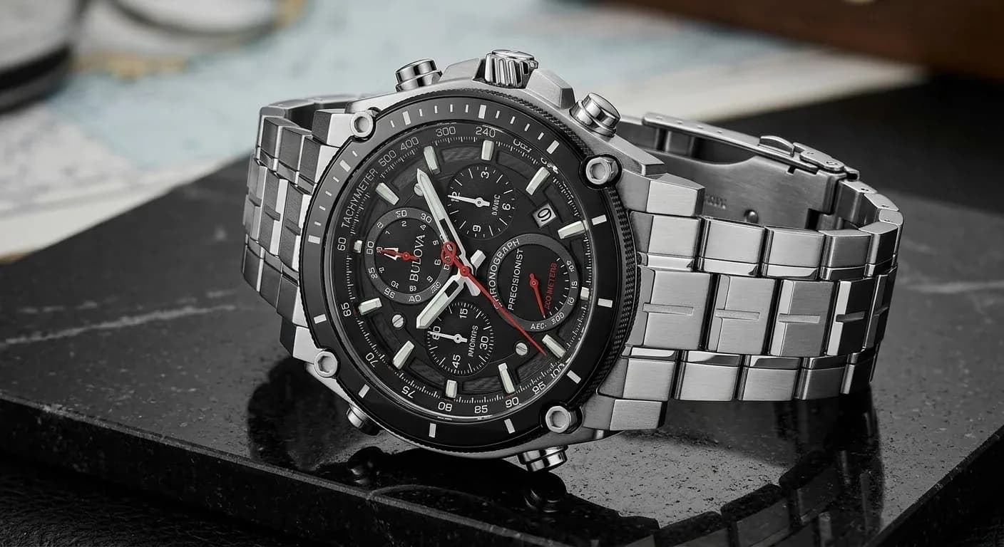 Обзор часов Bulova 98B355: Precisionist, 262 кГц и 300 м